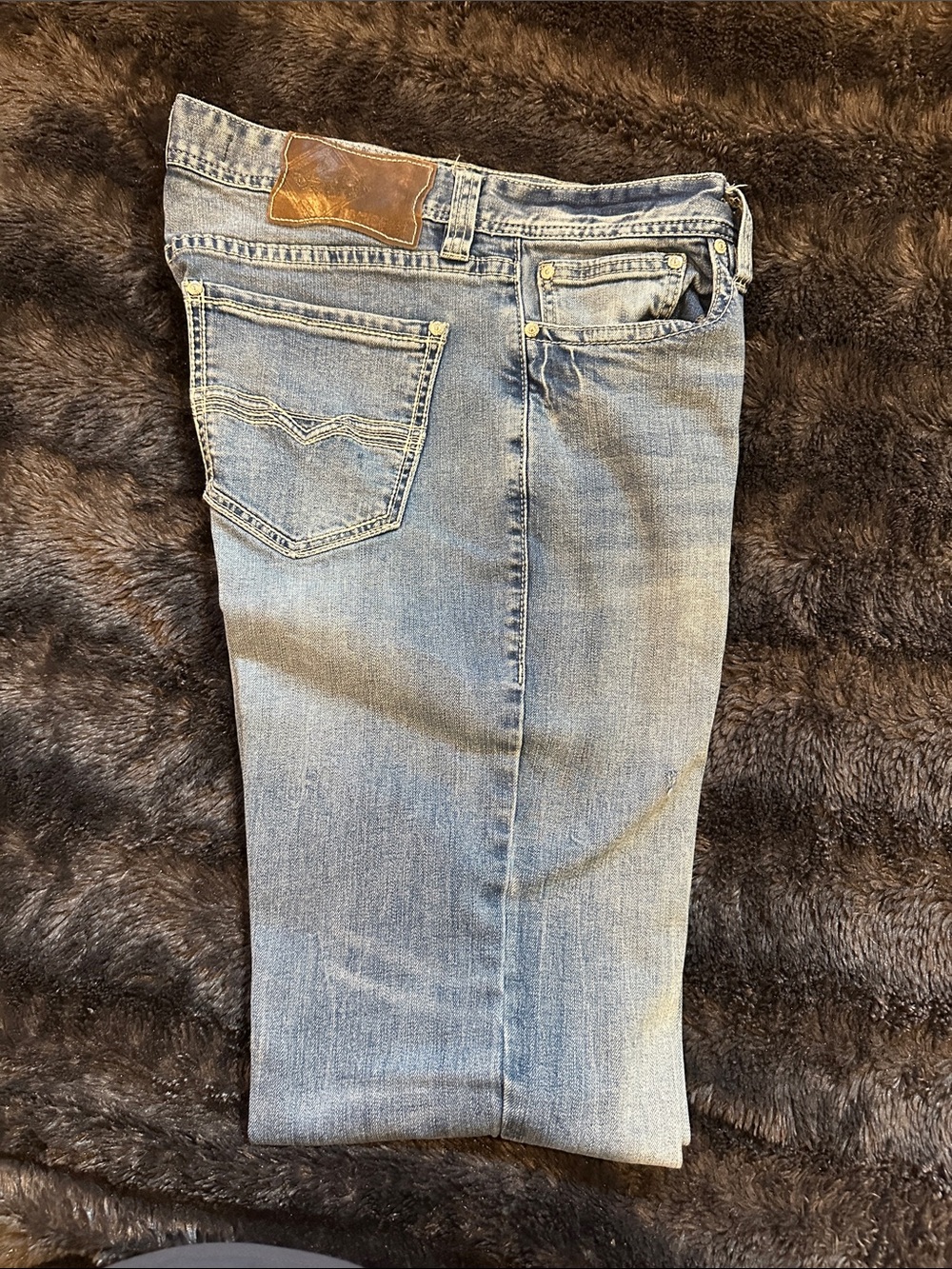 Men's Light Blue Bootcut Jeans